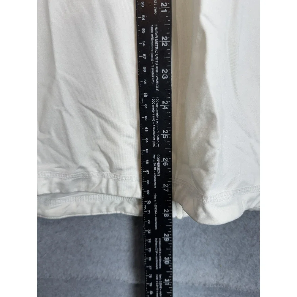 Studio by Energy Zone Jacket Womens 2XL White Full Zip Lightweight Activewear